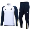 Tréninkový Mikina Soupravy Real Madrid Quarter Zip 2023-24 Bílá pro Muži